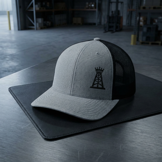 Rowdy Roughneck Apparel Crown Derrick Hat – Richardson 112 Trucker Cap – Embroidered