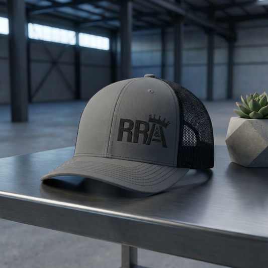 Rowdy Roughneck Apparel RRA Hat – Richardson 112 Trucker Hat – Oilfield Roughneck Hat – Embroidered