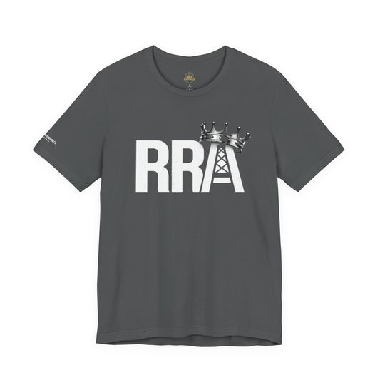 Rowdy Roughneck Apparel RRA T-Shirt | Oilfield Clothing | Roughneck Workwear | Blue Collar Graphic Tee | Drilling Rig Shirt